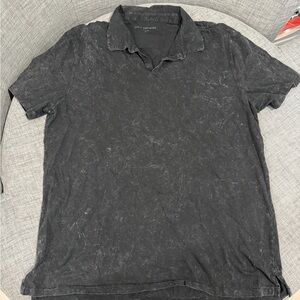 John Varvatos Charcoal Polo Shirt